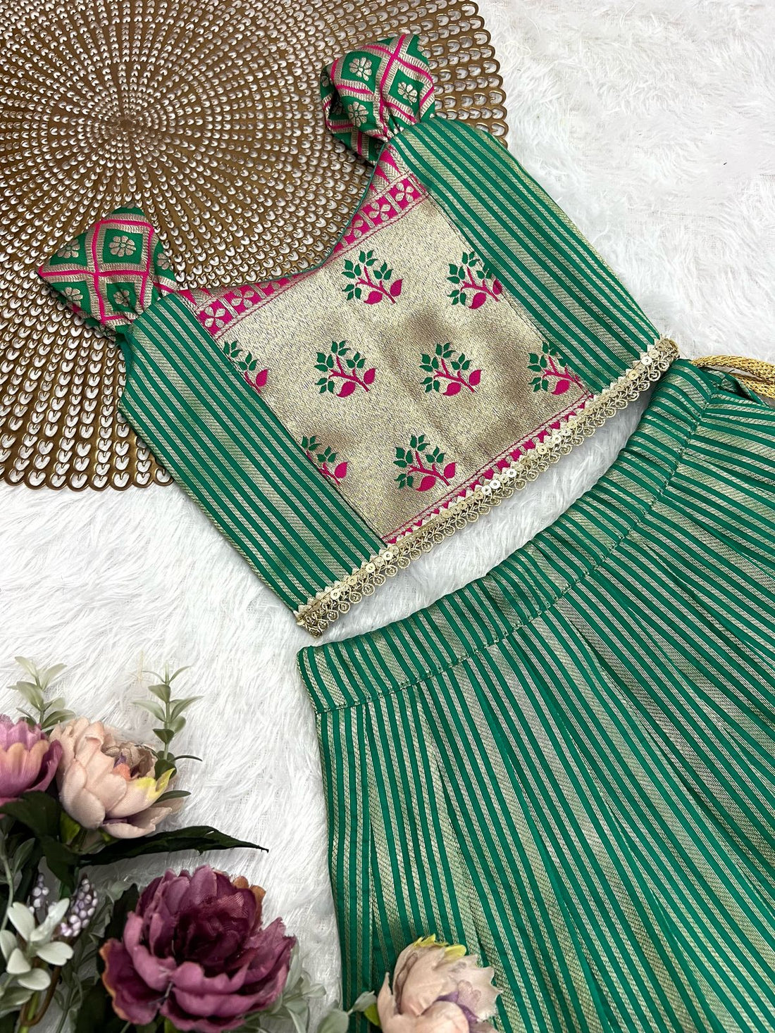 Rekha Designer Green Minipattu