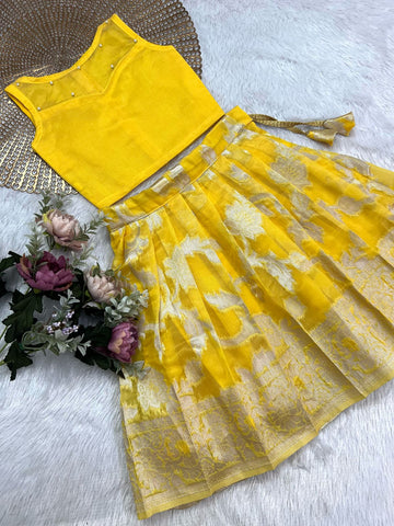 Isha Designer Yellow Minipattu