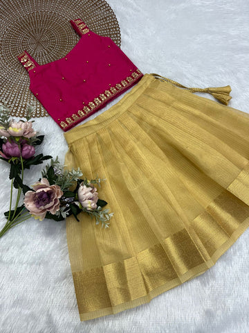 Niha - Pink Gold Minipattu