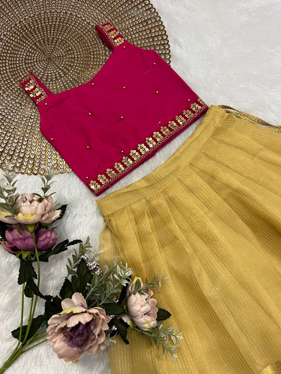 Niha - Pink Gold Minipattu