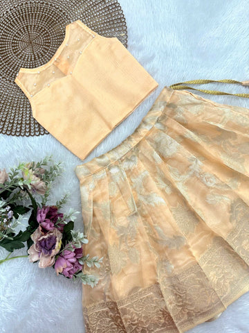 Isha Designer Peach Minipattu