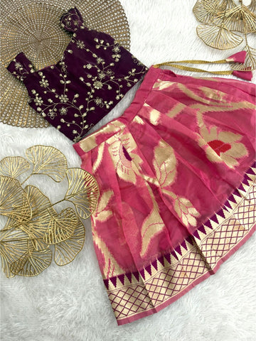 Pallavi - Purple Pink Designer Minipattu