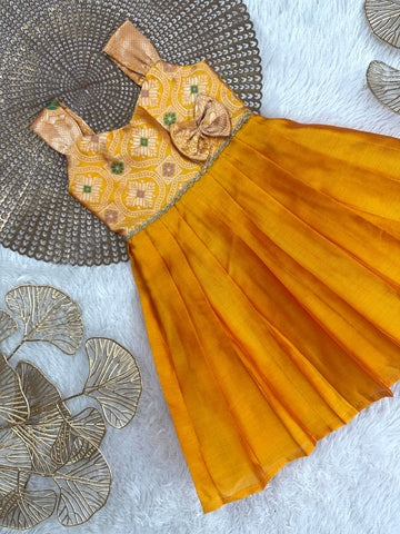 Mazhalai - Yellow Frock Minipattu