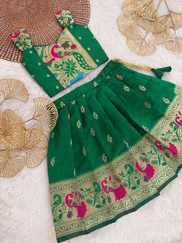Mayuri - Green Designer Minipattu