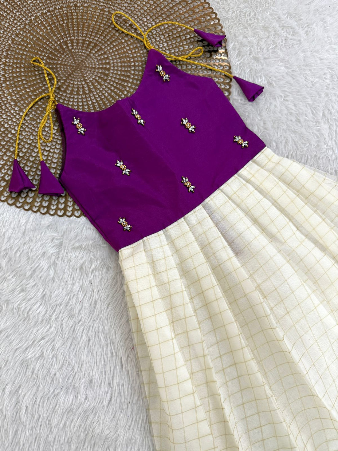 Tejas - Onam Magenta Butta Frock