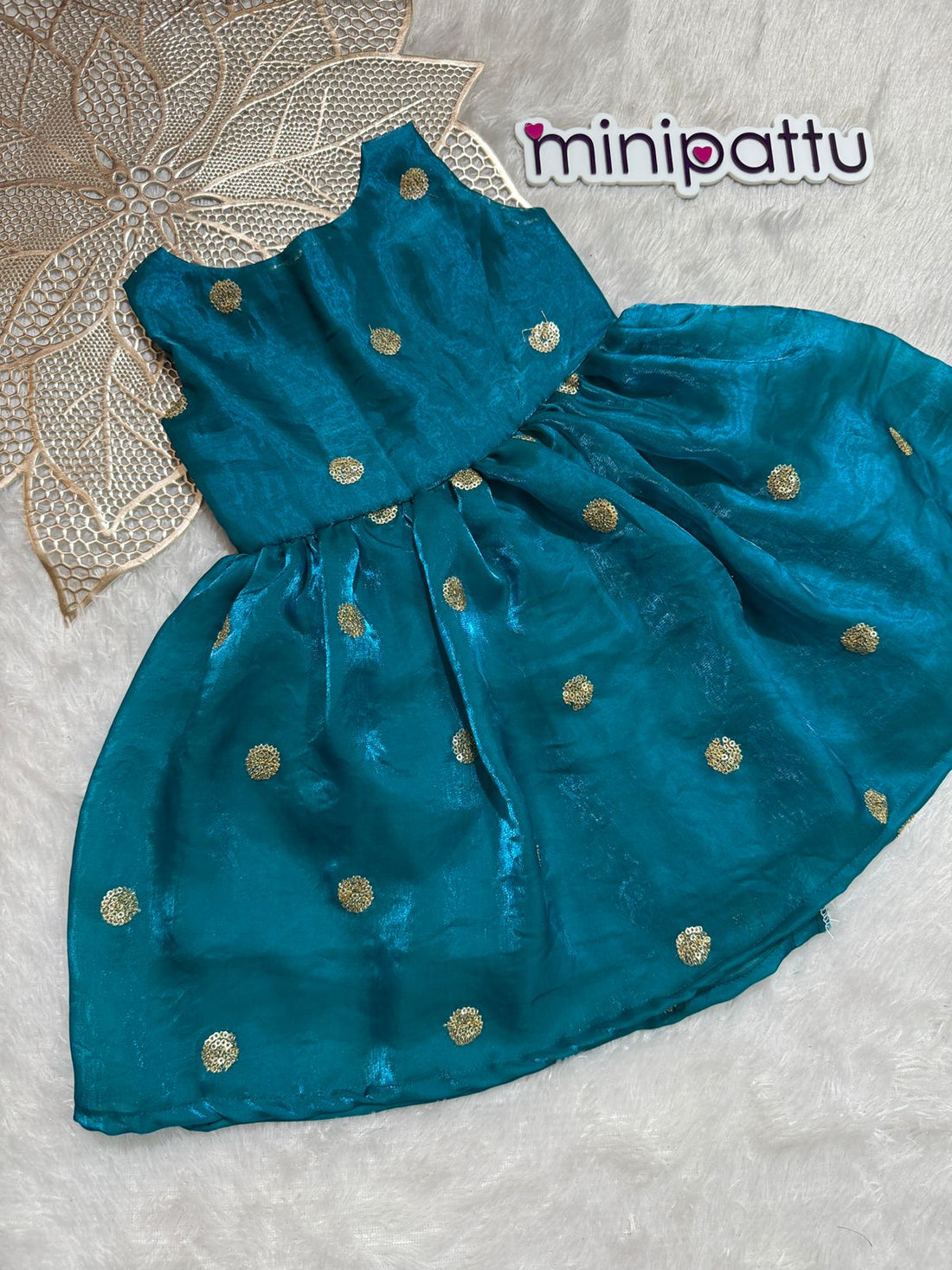 Meha - Red Teal Designer Minipattu