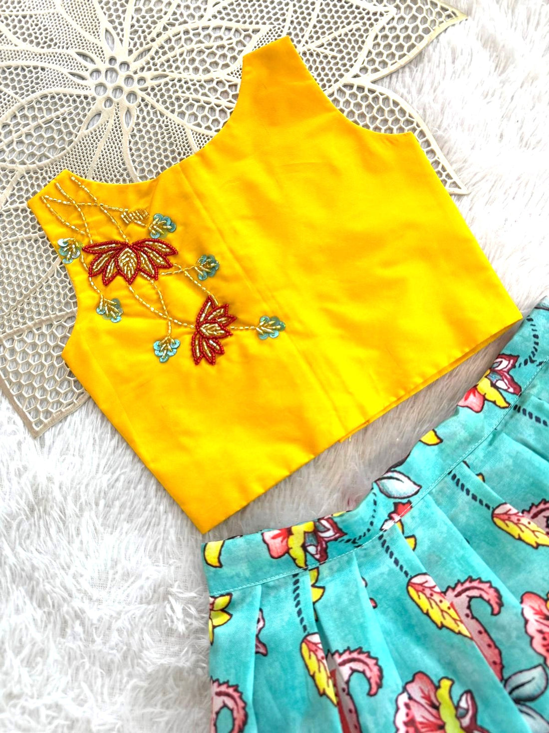 Varnika - Yellow Kalamkari Minipattu