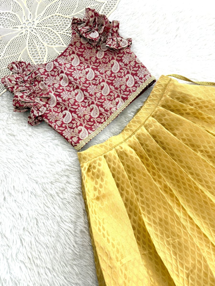 Amara - Maroon Gold Minipattu