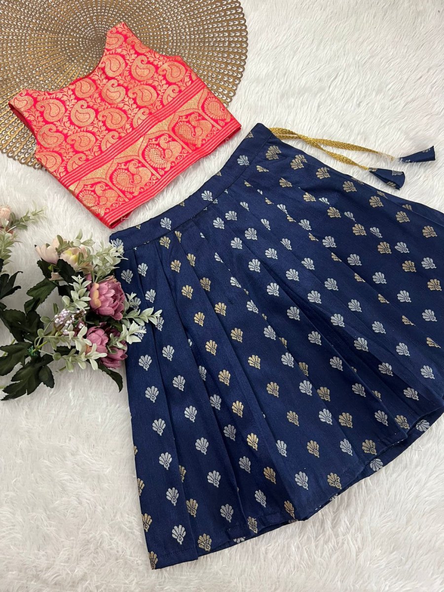 Amara - Pink Navy Minipattu