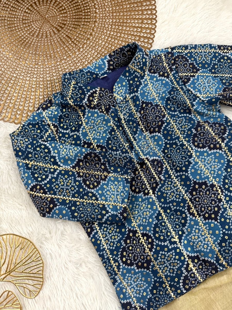 Dev - Blue Kurtha set