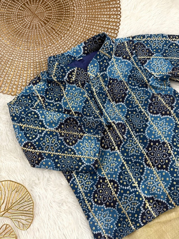 Dev - Blue Kurtha set