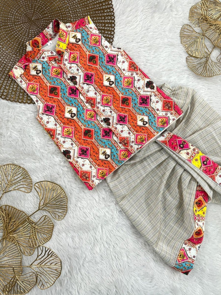 Dev - Multi color Kurtha set