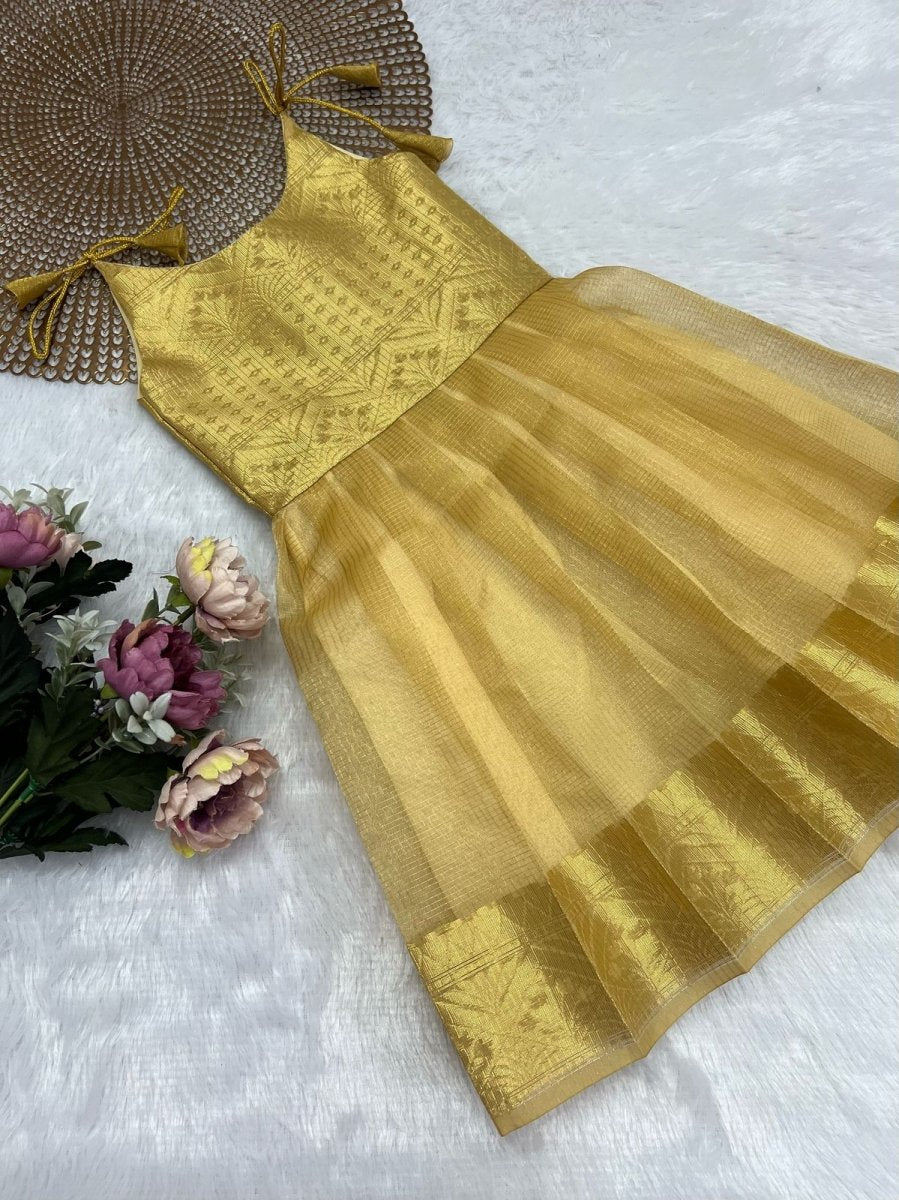 Golden tissue silk Minipattu Golden tissue silk Minipattu