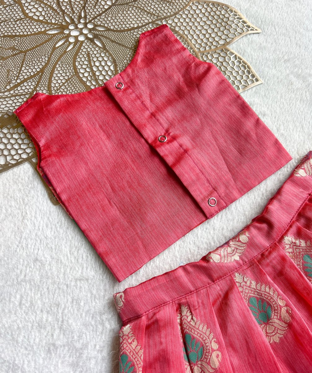 Jaanu - Green Pink Designer Minipattu