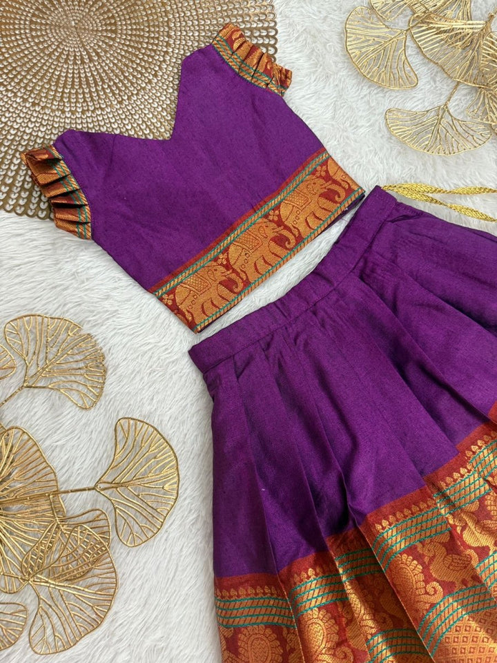 Kundhavai - Chettinad Purple Minipattu