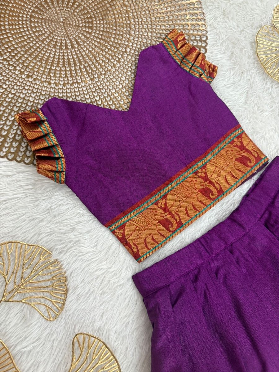 Kundhavai - Chettinad Purple Minipattu