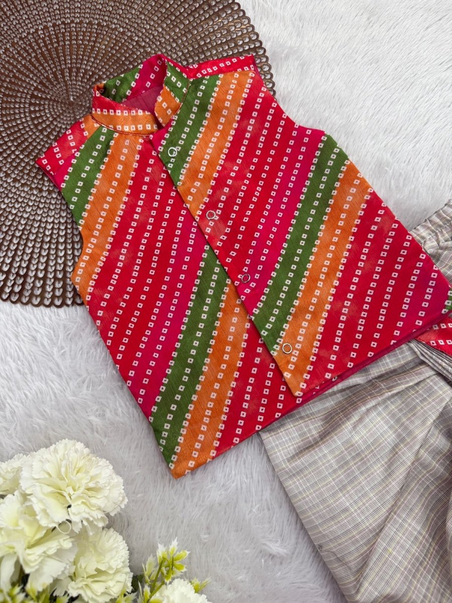 Madhav - Multicolor Kurtha set