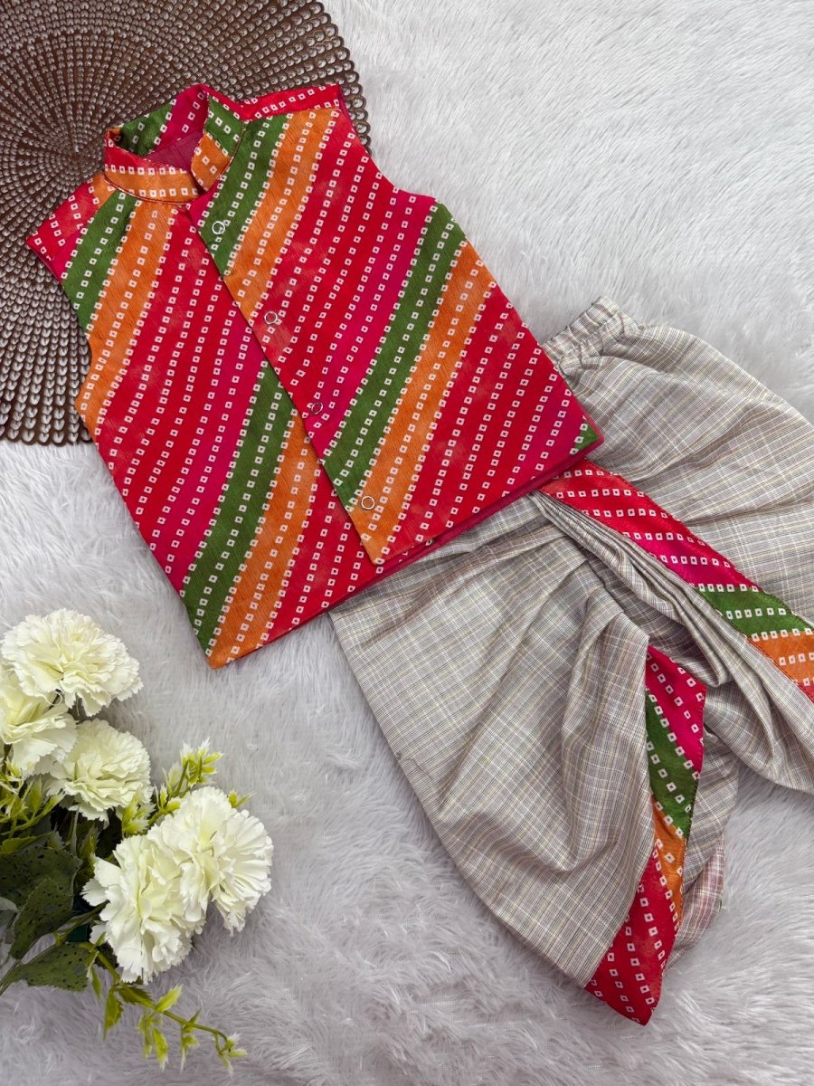 Madhav - Multicolor Kurtha set