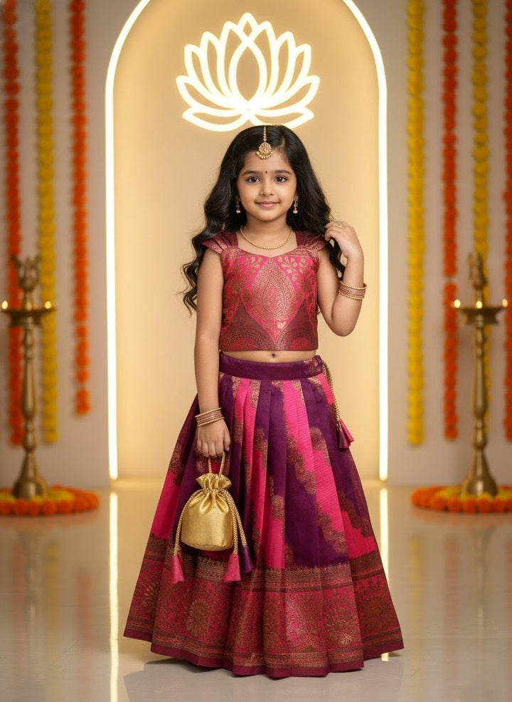 Maya - Purple Pink Designer Minipattu