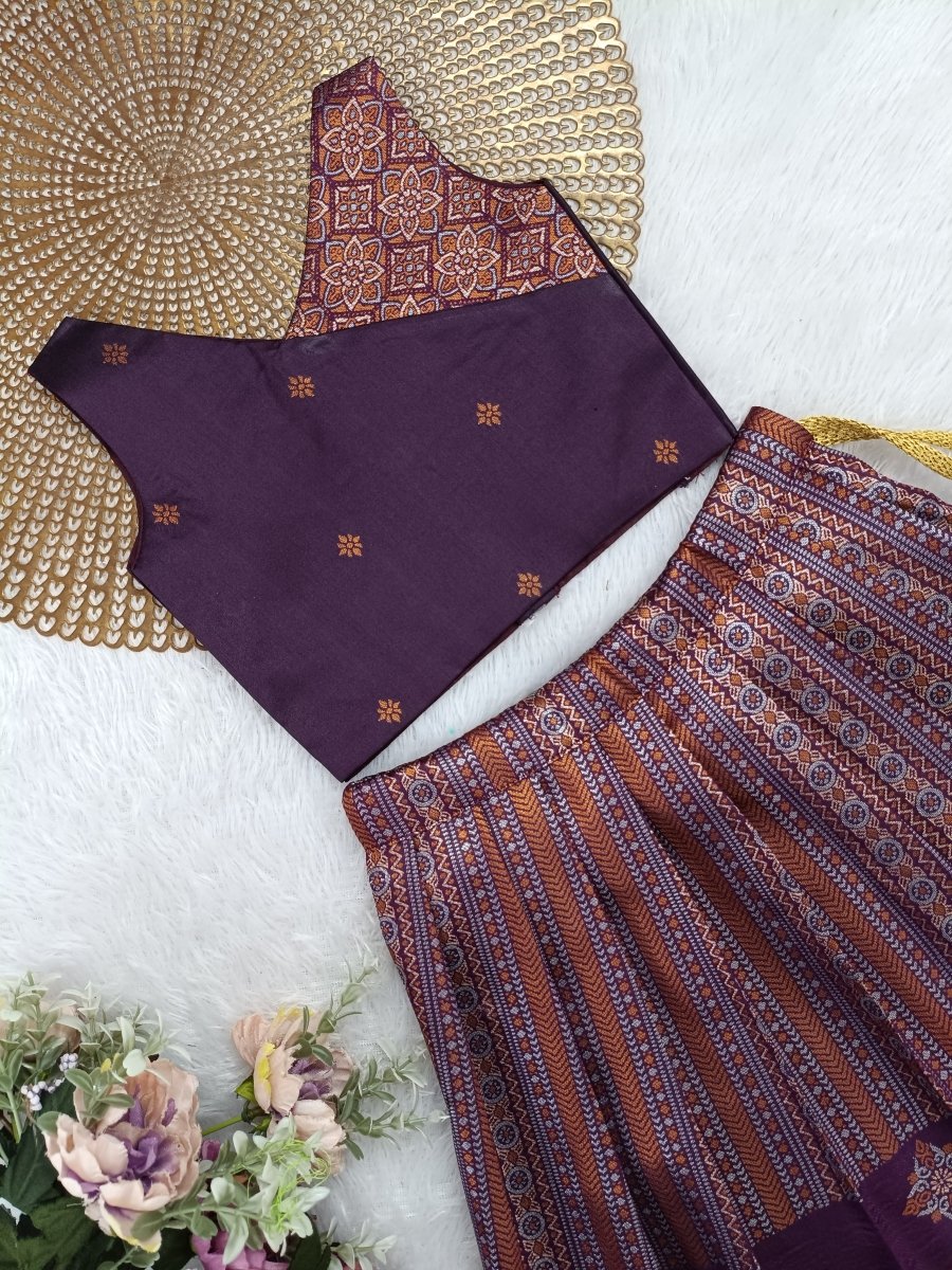 Meera - Purple Designer Minipattu