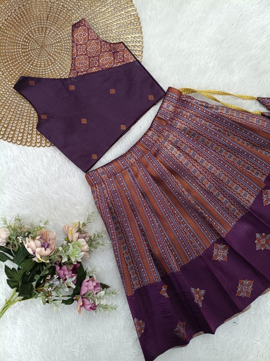 Meera - Purple Designer Minipattu