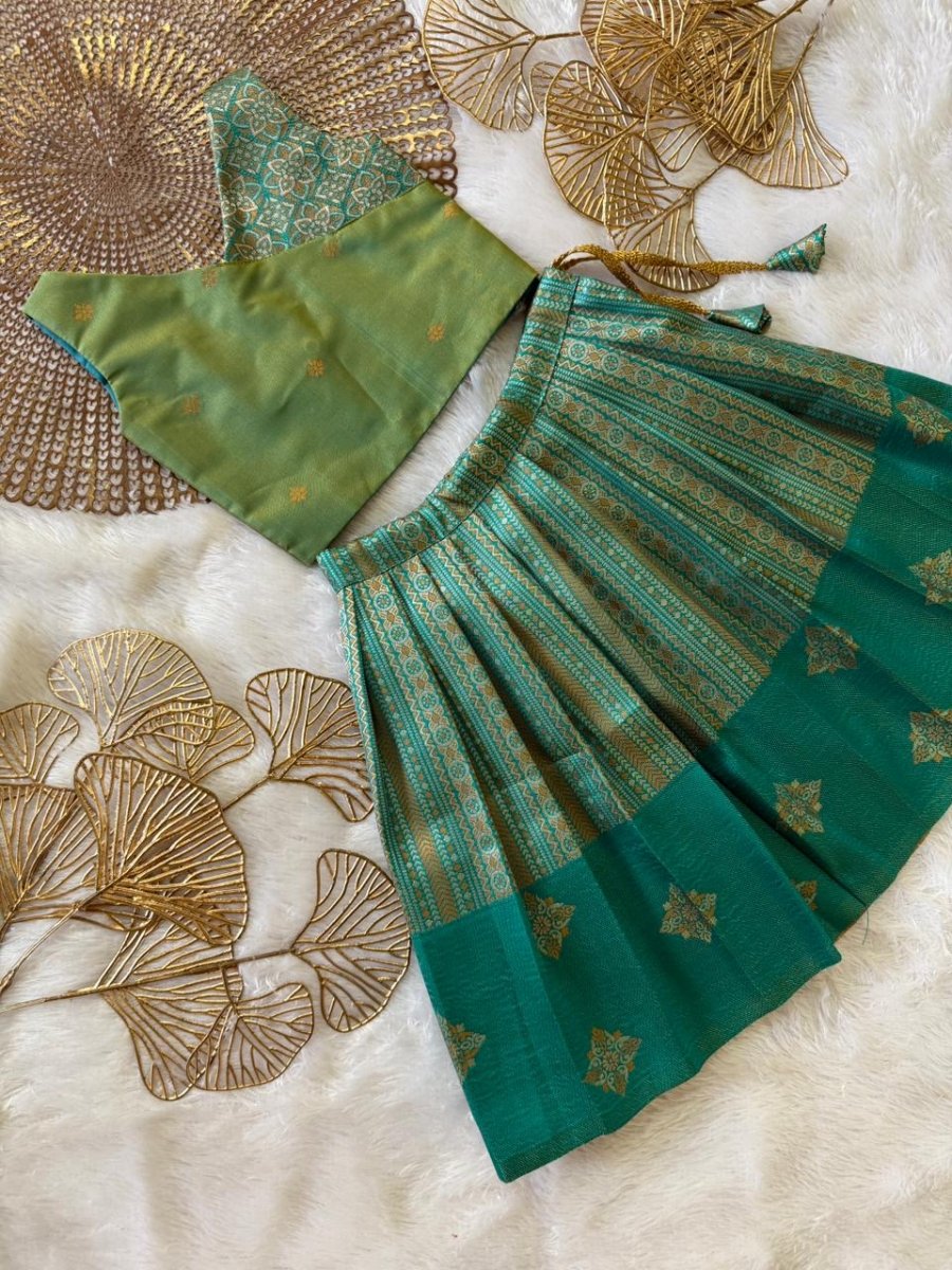 Meera - Sage Green Designer Minipattu
