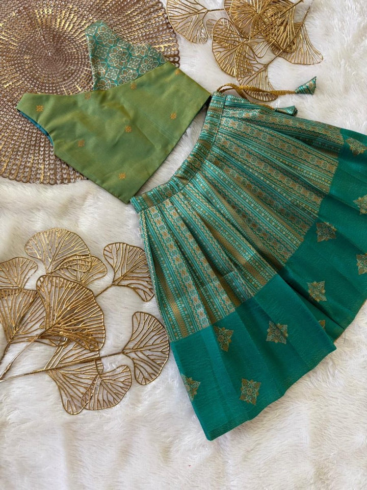 Meera - Sage Green Designer Minipattu