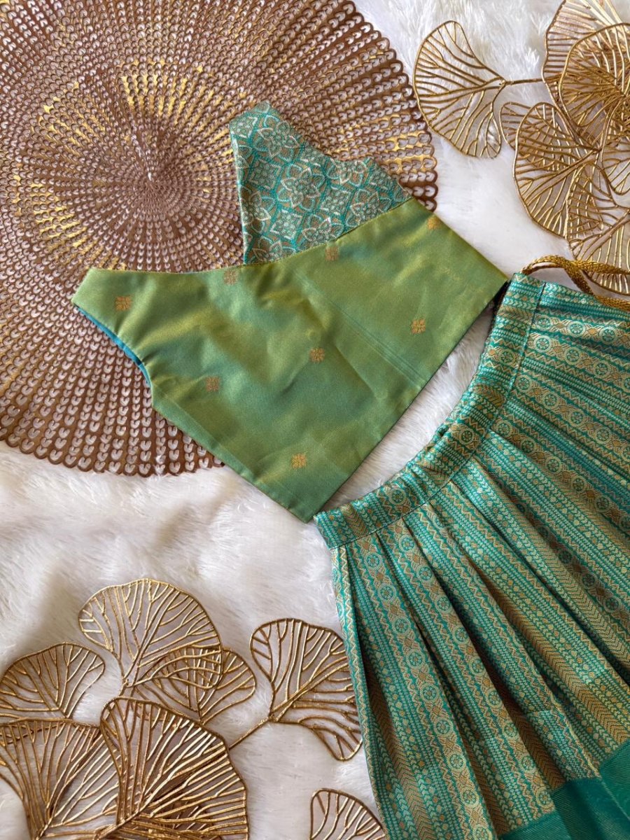 Meera - Sage Green Designer Minipattu
