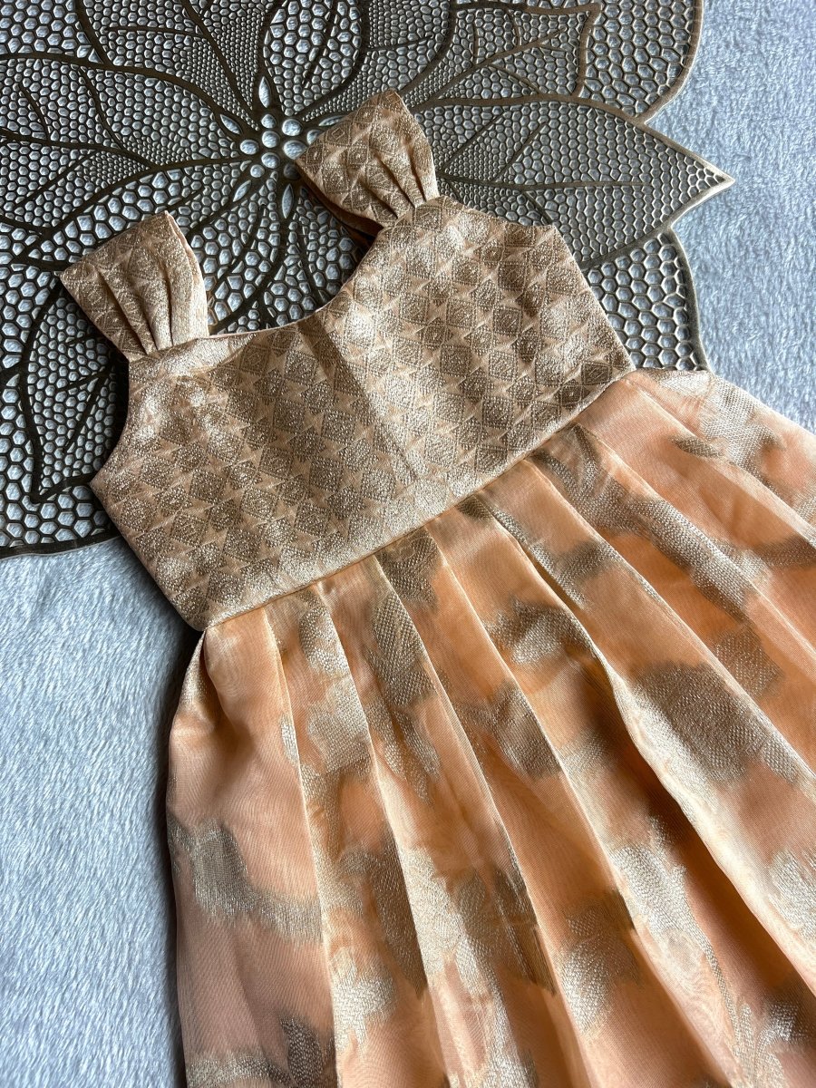 Nisha - Peach Frock Minipattu