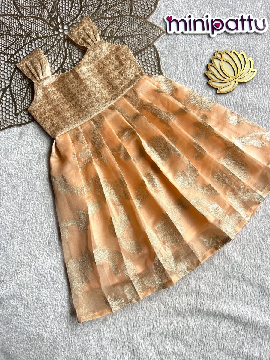 Nisha - Peach Frock Minipattu