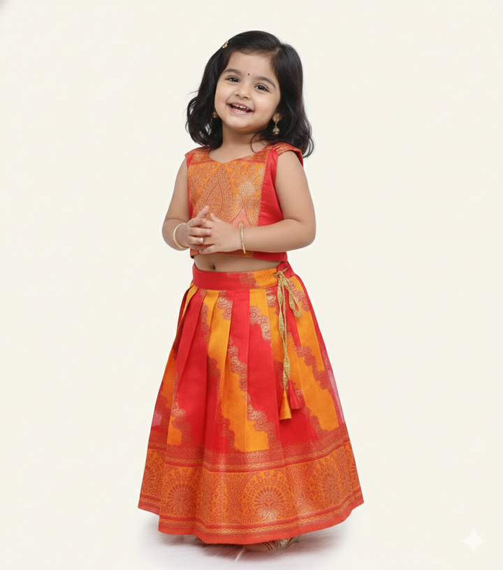 Maya - Red Mustard Designer Minipattu