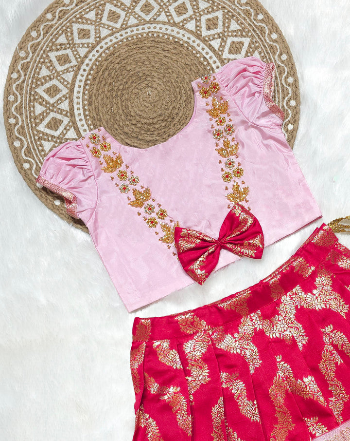 Raveena - Pink Designer Minipattu