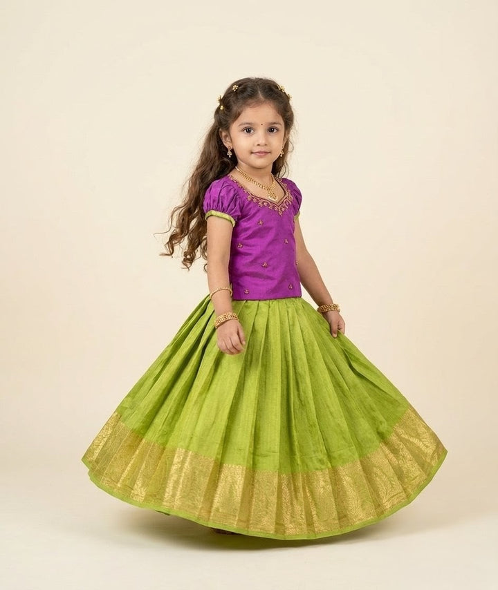 Vedha - Magenta Green Designer Minipattu