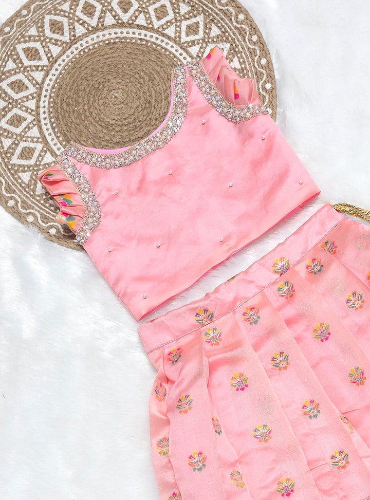 Dandiya - Pink Designer Minipattu