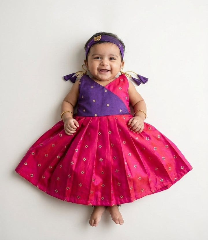 Layla - Violet Pink Frock Minipattu