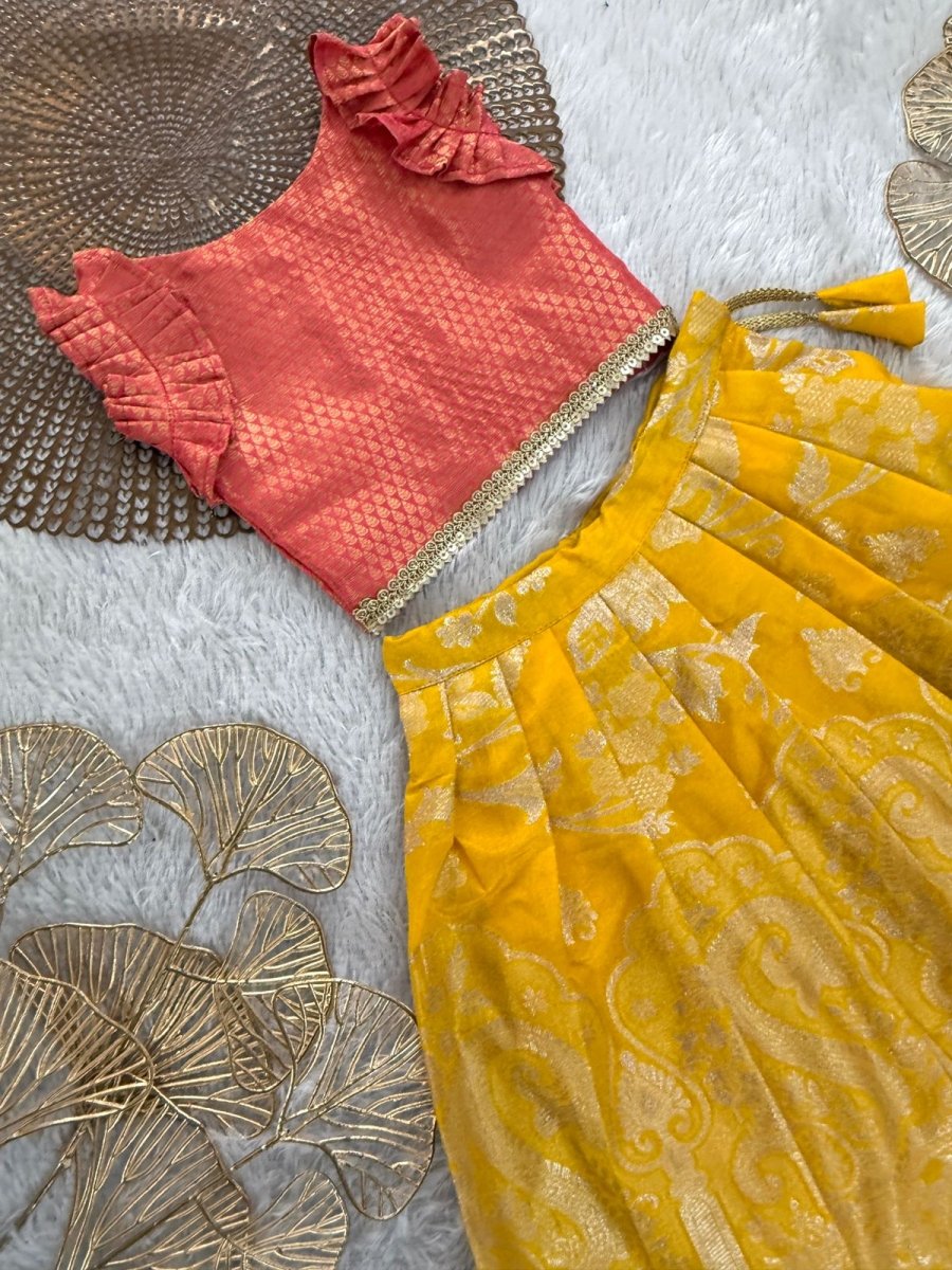 Sana - Peach Yellow Minipattu