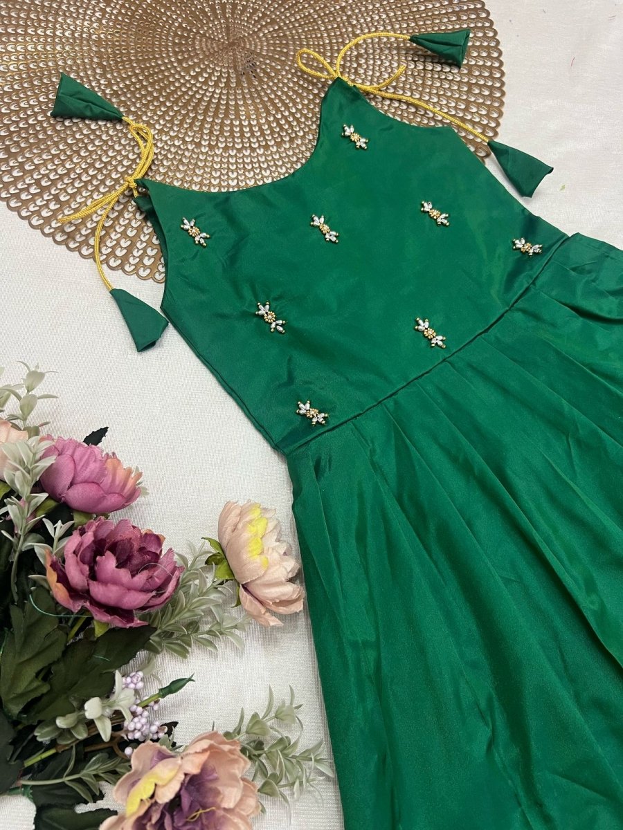 Tejas - Green Butta Frock