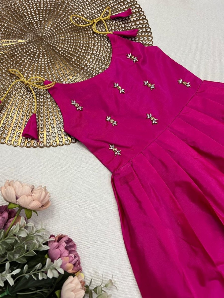Tejas - Pink Butta Frock