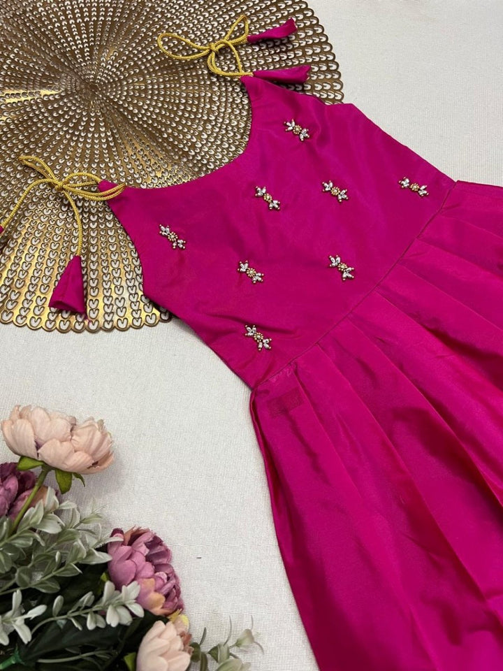 Tejas - Pink Butta Frock