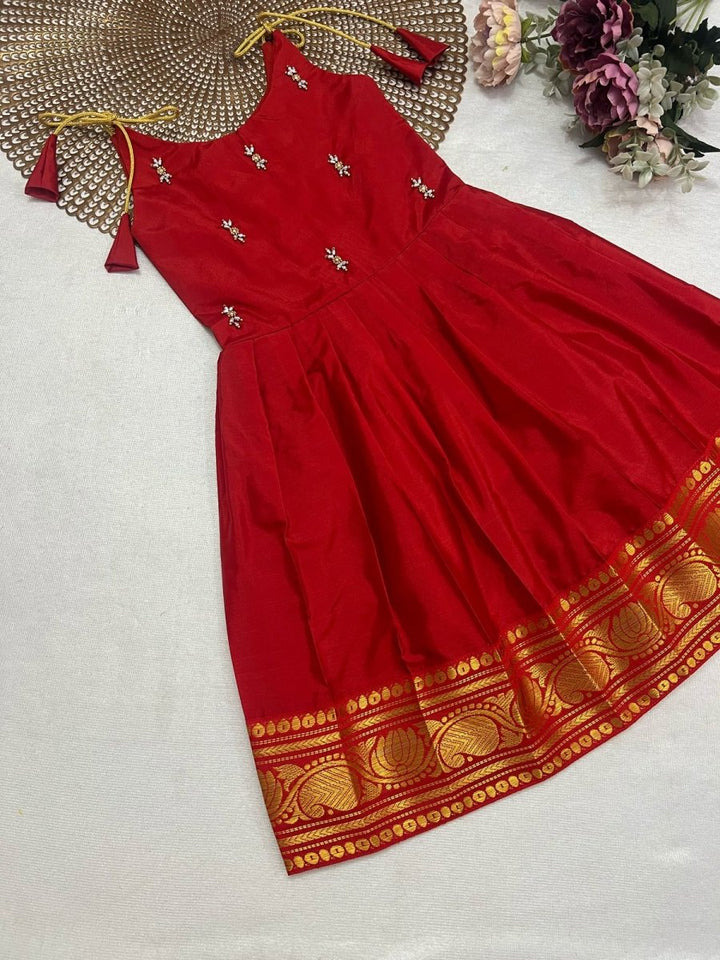 Tejas - Red Butta Frock