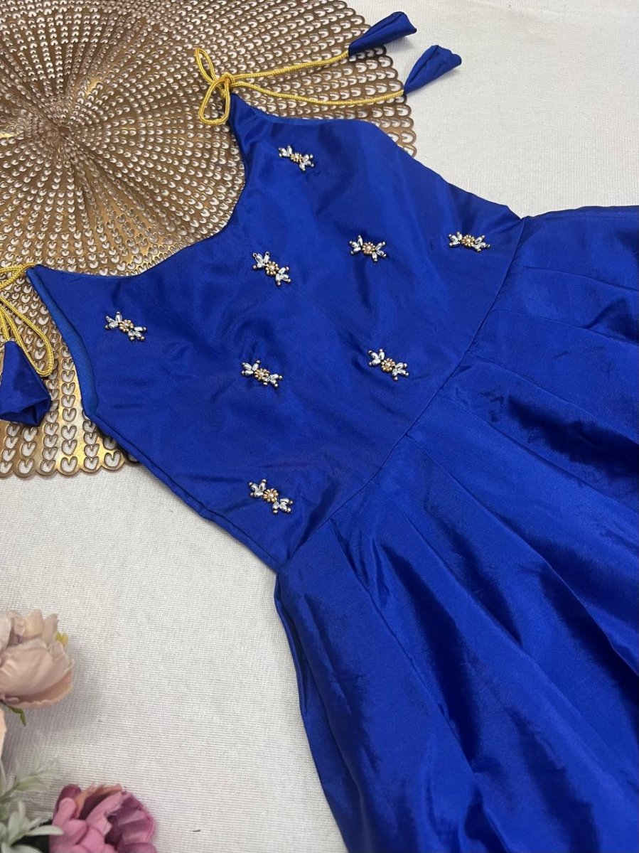 Tejas - Royal Blue Butta Frock