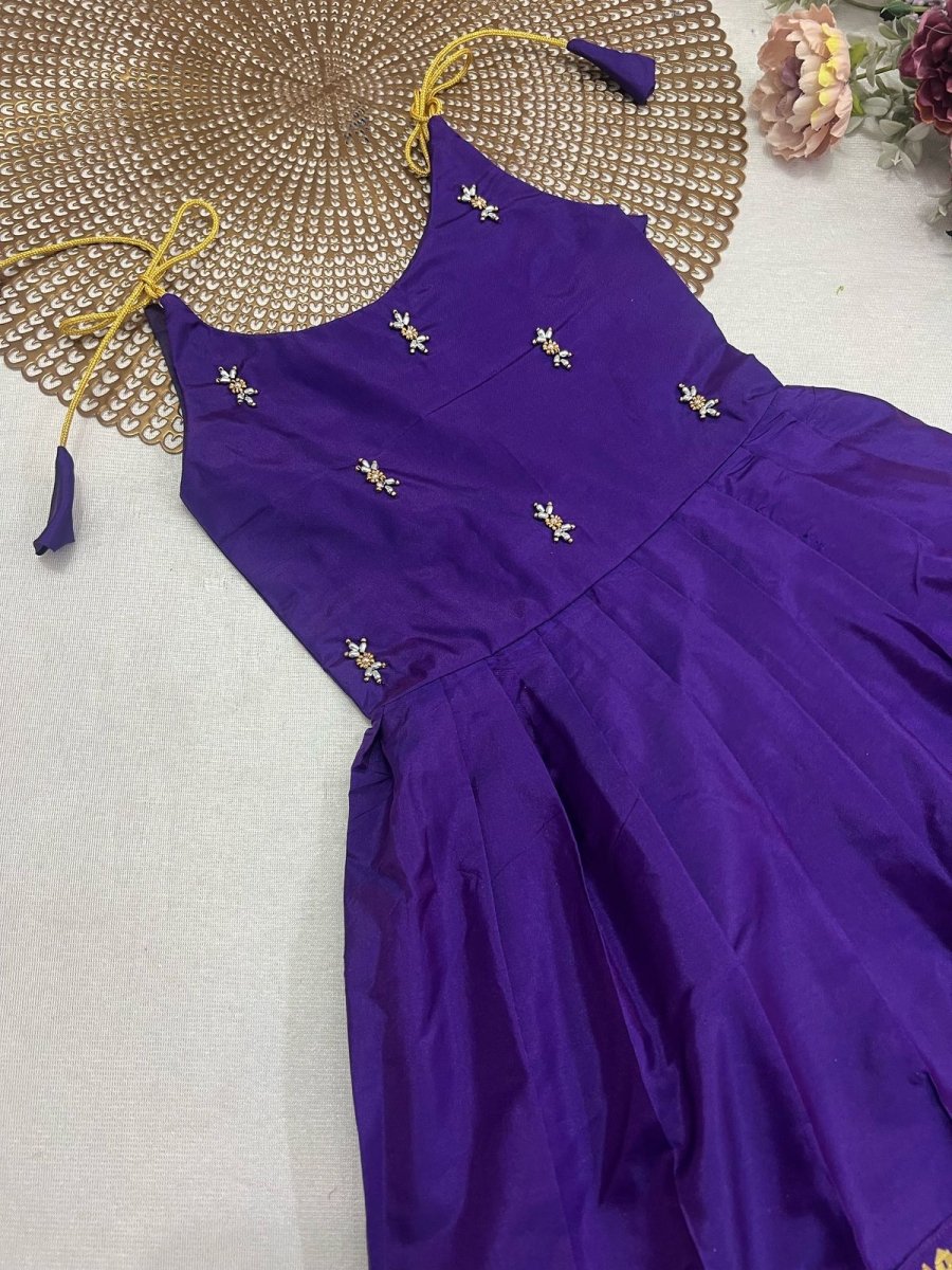 Tejas - Voilet Butta Frock