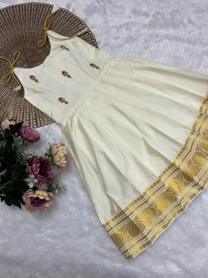 Tejas - White Butta Frock