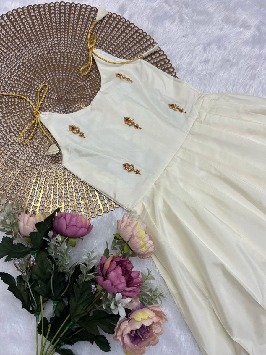 Tejas - White Butta Frock