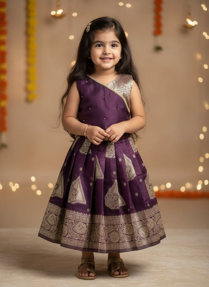 Thooriga - Purple Designer Minipattu