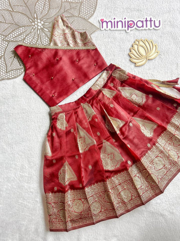 Thooriga - Red Designer Minipattu