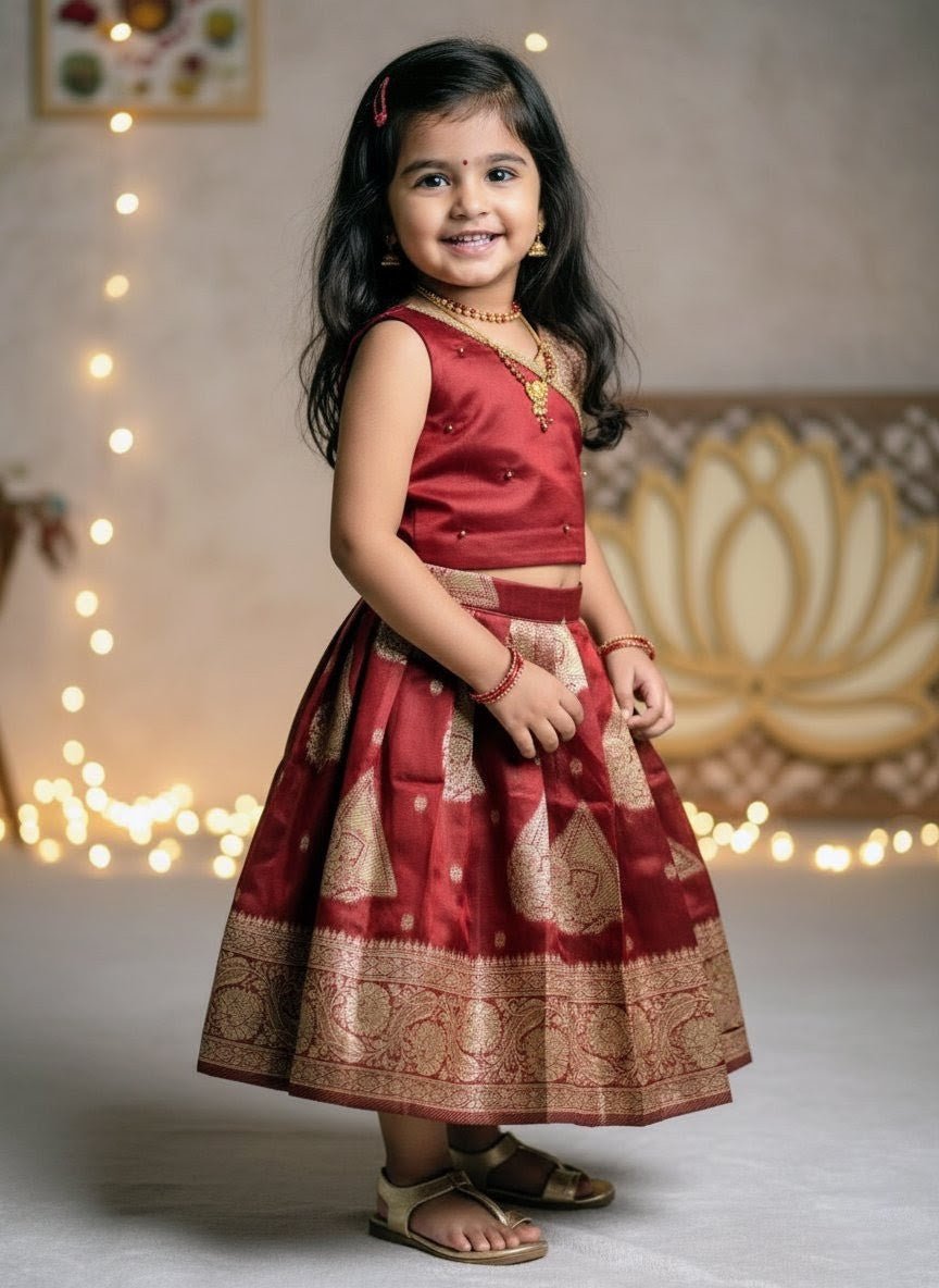 Thooriga - Red Designer Minipattu