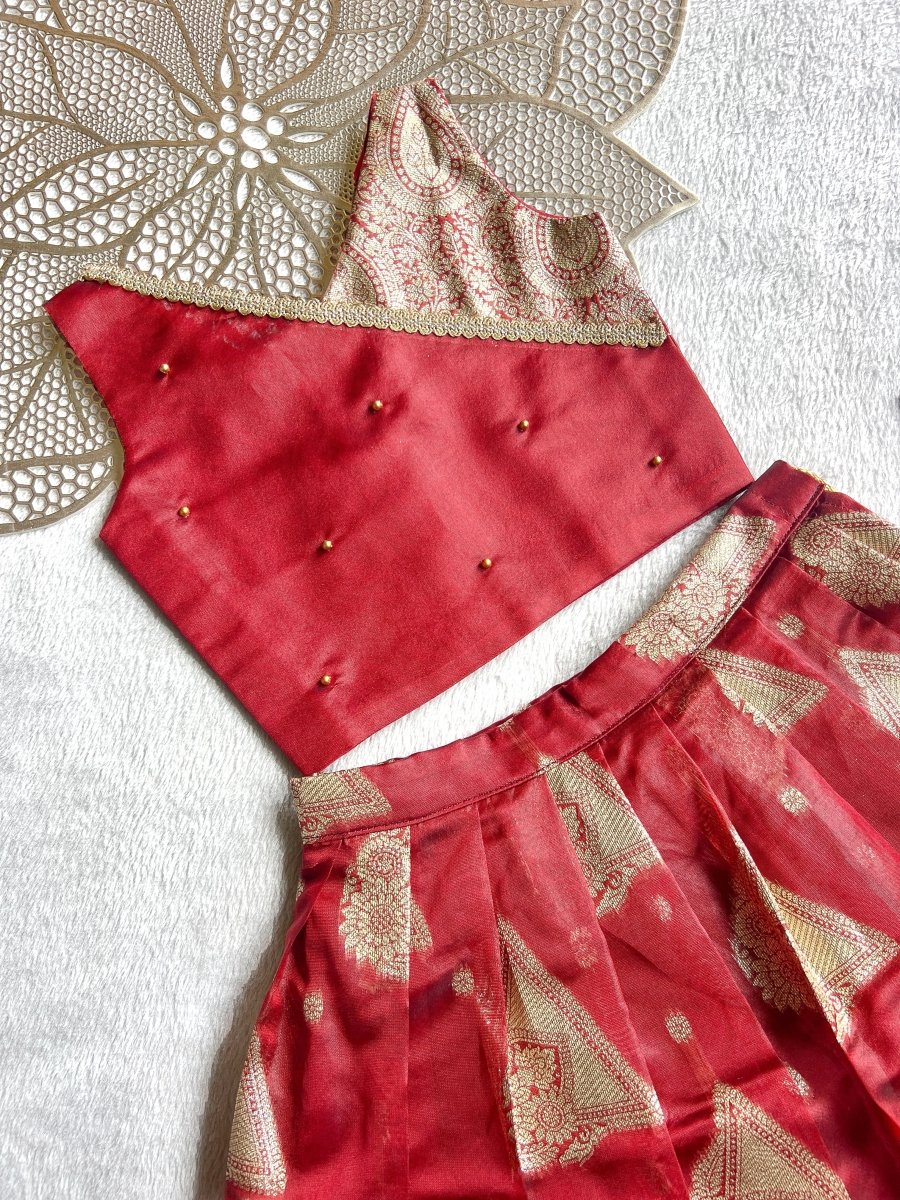 Thooriga - Red Designer Minipattu