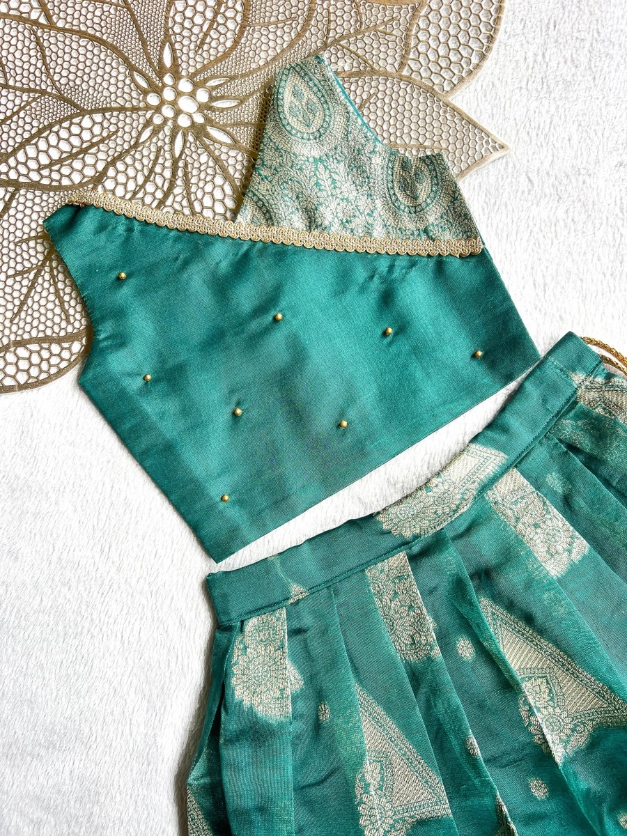 Thooriga - Teal Designer Minipattu