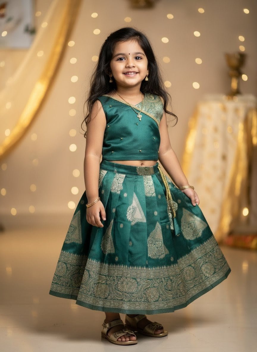 Thooriga - Teal Designer Minipattu